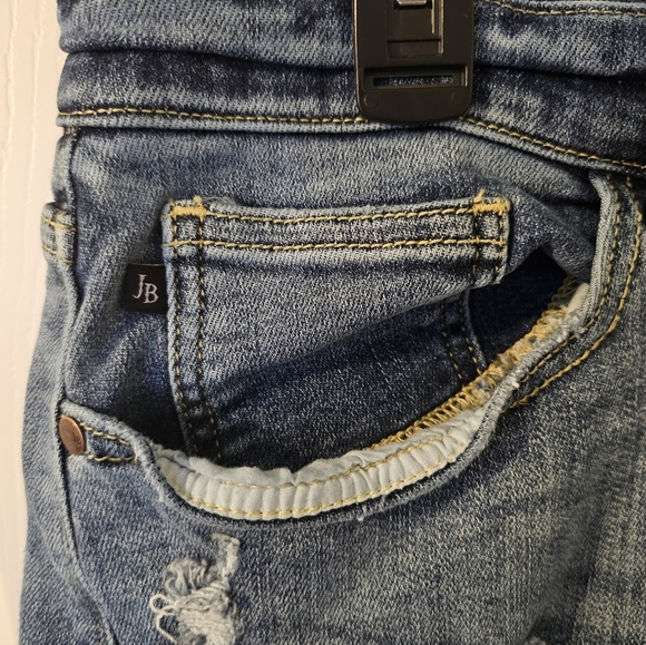 Judy Blue Distressed Demin Jean Shorts Size 2xl - Picture 3 of 4